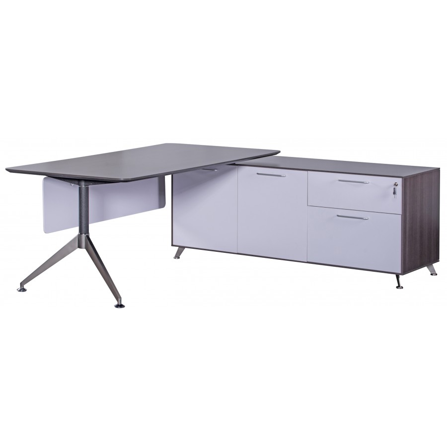 Nero Executive Desk With Return Storage 